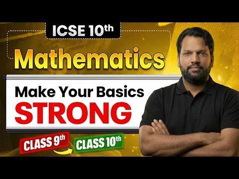 ICSE Class 10 Mathematics Bridge Course 🔥 | Class 9 Fundamentals Revision (2027 Batch) By Punit Sir