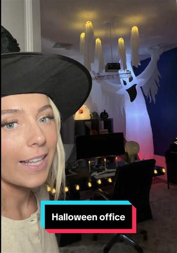 The perfect year round decoration 👻🎃🖥️ #DIY #decoration @Five Below surprising my husband with a halloween office #FiveBelowFinds #FiveBelowPartner