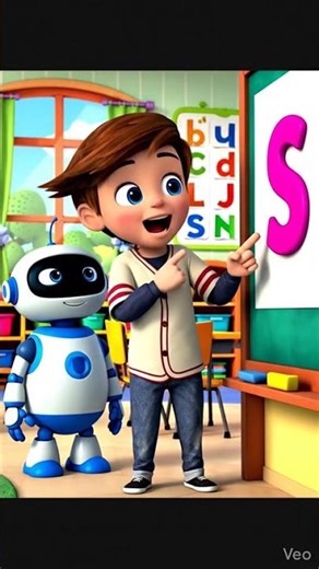 S #alphabet #robot #kids #learning #cocomelon #cartoon #study #kidscartoon #funny #animation