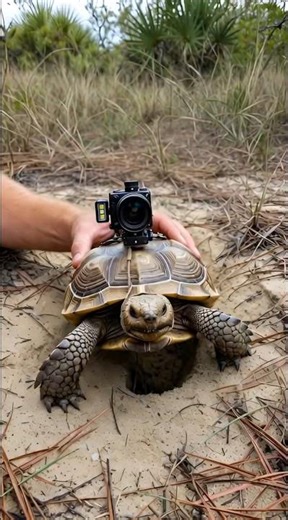 Gopher Tortoise POV Inside a Hidden Underground World 🐢 | Real Micro Camera Footage #Shorts