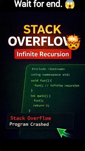 Why Recursion Can Crash Your Program | Stack Overflow