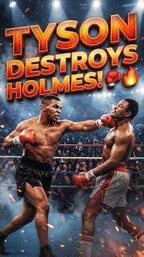 Mike Tyson vs Larry Holmes | Brutal 4th Round TKO! 🥊🔥 | 1988 Boxing Classic