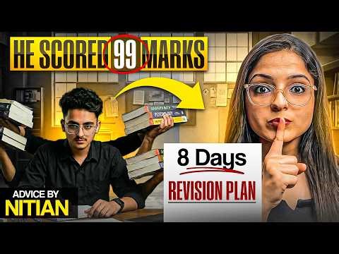 Complete Maths in 8 Days | Score 100 in Class 12 Maths | AUTHENTIC advice by *NITIAN*