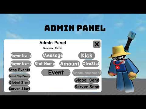 Admin Panel Roblox Studio == full video