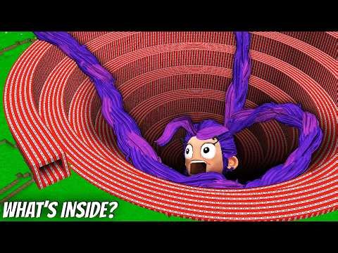 I found a TNT pith with the LILY LOVEBRAIDS HEAD in Minecraft ! Longest TNT TUNNEL !