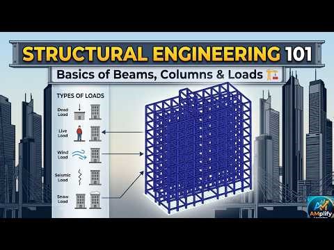 Structural Engineering 101: How Buildings Actually Work 🏗️ Basics of Beams, Columns & Loads