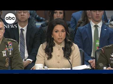 DNI Tulsi Gabbard provides intelligence assessment on Iran during Senate hearing