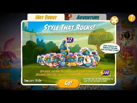 Angry Birds 2 NEW Earth Elementals Hats - Tower of Fortune Jackpot!