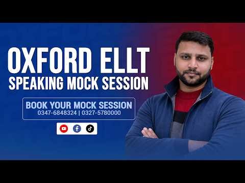 Oxford ELLT Speaking Mock Test 2026 | Full Speaking Practice Session