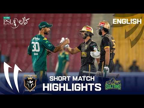 Short Match Highlights | Hyderabad Kingsmen vs Multan Sultans | English | M 33 | HBL PSL 11 | MZB1K