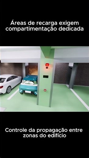 Proteção Contra Incêndio em Infraestrutura de Recarga | Cortina Corta-Fogo #engenharia #arquitetura