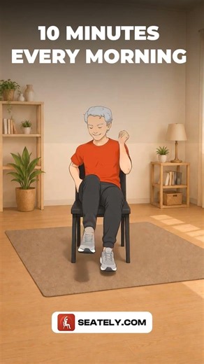 Chair Exercises for Stiffness & Poor Mobility #seniorhealth #morningroutine #fitness