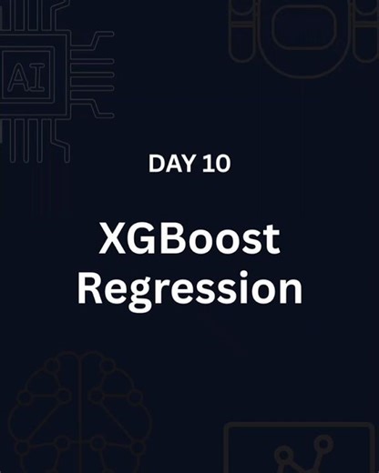 Day - 10 | XG Boost Regression #datascience #coding #youtubeshorts #viral
