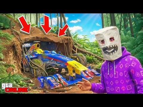 НАШЕЛ ЧИТЕРСКУЮ ФОРМУЛУ-1 В ДЖУНГЛЯХ! БИТВА АВТОУГОНЩИКОВ В ГТА 5 ОНЛАЙН | ЧИТ ТАЧКИ