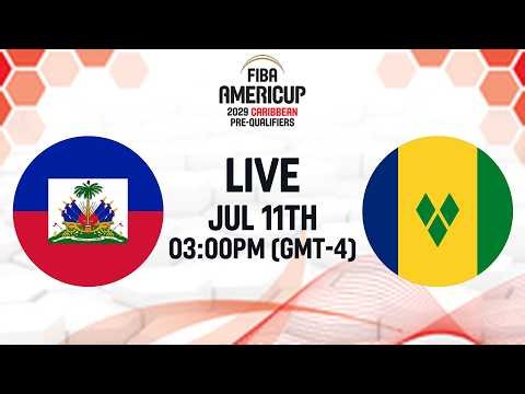 Group Phase | HAI v VIN | Full Basketball Game | FIBA AmeriCup 2029 Caribbean Pre-Qualifiers 2029