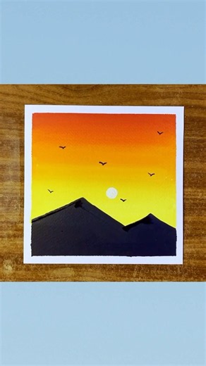 Easy watercolour painting for beginners - Painting