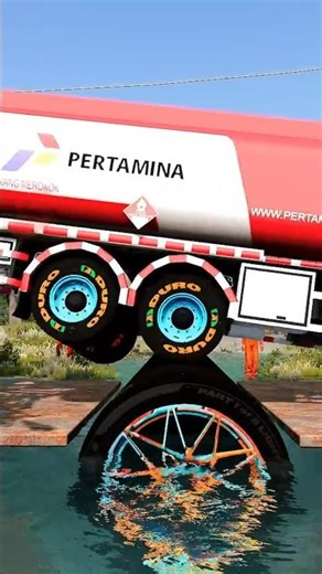 Truck tow Trailers vs Spinning Wheel with Helicopter Load🚚 #short #beamng #beamngdrive #trucksvs
