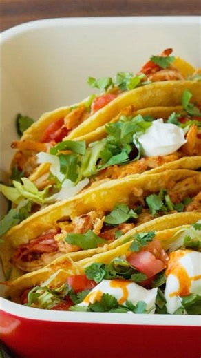 Baked Chicken Tacos (So Easy!) #shorts