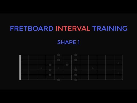 Guitar Interval Training – Diatonic Chord Roots Over Shape 1 Of The Major Pentatonic - Test Yourself