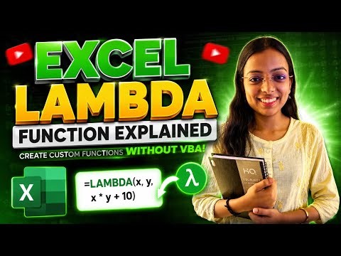 Excel LAMBDA Function Explained | Create Custom Functions Without VBA✅