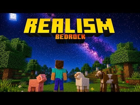 INSANE Realistic Sky Addon for Minecraft Bedrock 😍 | Ultra Graphics + Galaxy Sky 🌠 (Official Addon)