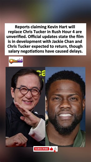 That rumor about Kevin Hart replacing Chris Tucker in rush hour 4 is fake.