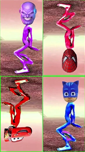 "Thanos and Other Characters' Funny Dance"