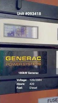 180kW Generac Diesel Generator | Load Bank Test | Generator Source