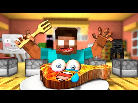 Herobrine & Monsters: COOKING CHALLENGE 2 - Minecraft Animation