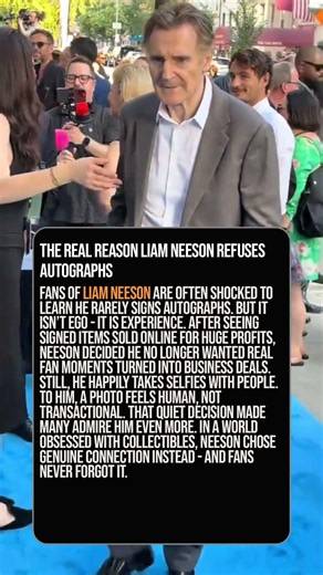 The Real Reason Liam Neeson Refuses Autographs 😳