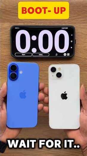 iPhone 16 vs iPhone 13 ⚡ Boot-Up Speed Test | SHOCKING RESULT 😱