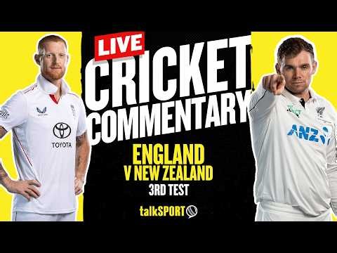 LIVE Test Match Cricket | England v New Zealand - Third Test - Day Four | Trent Bridge