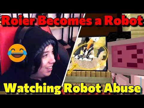 Quackity Meets Robot Roier for the first time on QSMP 2 Minecraft