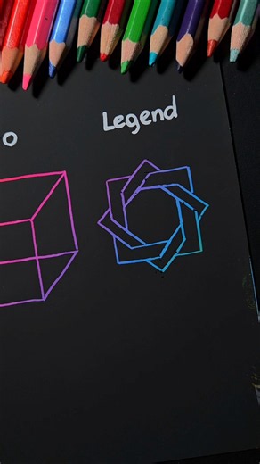 how to draw cube, which one is your level 🤔