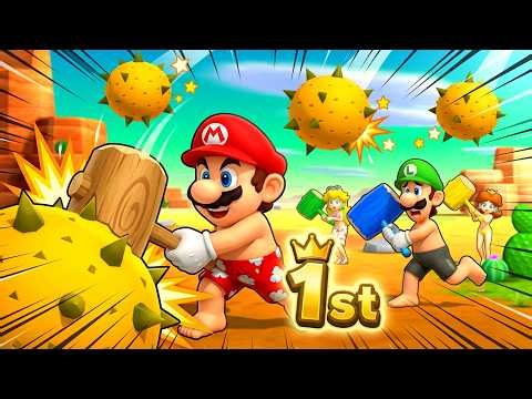 Mario Party The Top 100 Minigames - Mario Vs Luigi Vs Peach Vs Daisy (Master CPU)