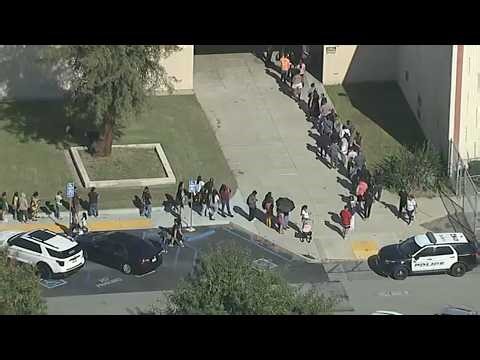 Teen struck by gunfire after fight escalates into shooting near school in LA
