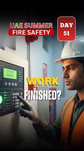 Maintenance Finished? Don't Forget the Fire System | UAE Fire Safety | MMJSS