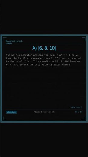 What's the output of this Python code?