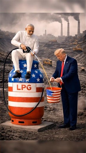 Trump and Modi in Controversial Tariff Gesture | Political SymbolismExplained#politicalhumor#funny