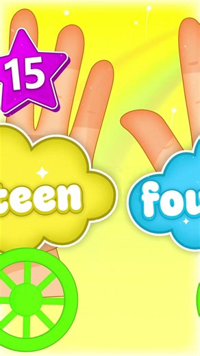 12–20 Counting Song 🎶 Fun Learning for babies #shorts #short