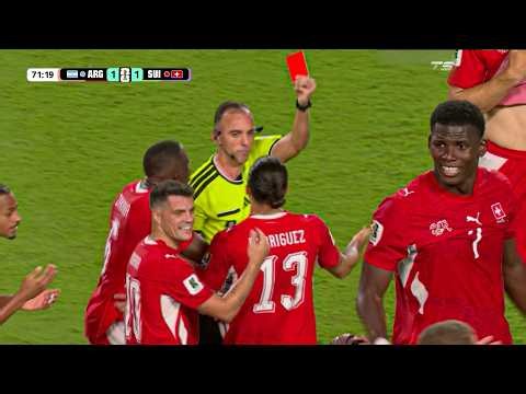 Breel Embolo Red Card vs Argentina | Switzerland vs Argentina Highlights | Breel Embolo rote Karte.