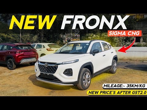 Maruti Suzuki Fronx Sigma CNG 2026 New Updated Model GST Price Features Mileage All Details