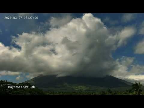 Mayon Volcano [Node 2 IR Camera]: 24-Hour Time-lapse [300x Speed] - March 27, 2026