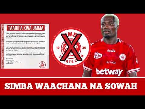 KIMENUKA:SIMBA SC Watangaza Kuachana Na Mshambuliaji JONATHAN SOWAH