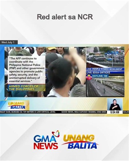 Red alert sa NCR | Unang Balita