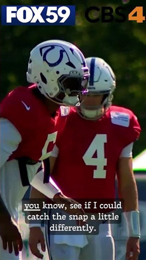Anthony Richardson is working on not bobbling snaps during training camp