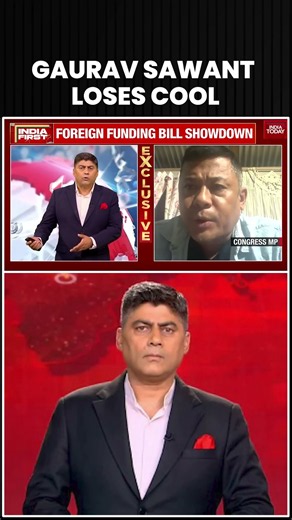 Foreign Funding Bill Debate: Gaurav Sawant Loses Cool | India First | Politics | Cong MP Sangma