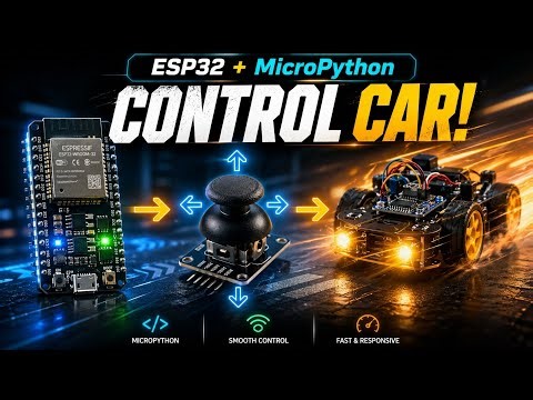 ESP32 MicroPython Joystick Control Car | Wireless Robot Car Tutorial