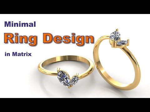 From sketch to 3d : Designing process of a minimal ring in Matrix