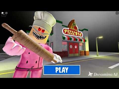 Escape Papa Pizza's Pizzeria! SCARY OBBY roblox Gameplay Walkthrough No Death 4K